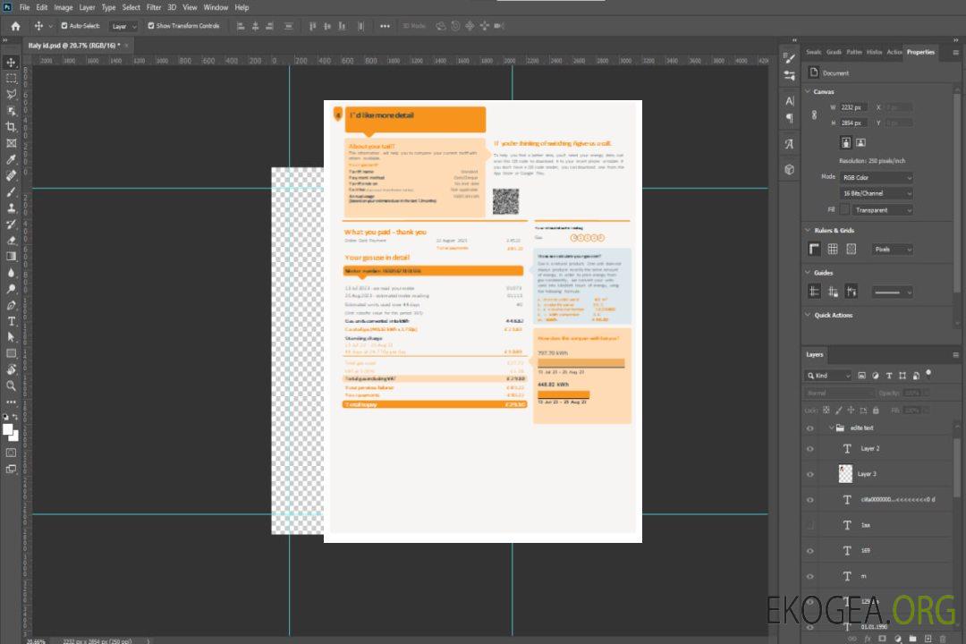 Projet de loi sur les services publics de gaz britanniques, pSCR, page 2 template Projet de loi sur les services publics de gaz britanniques, pSCR, page 2 template